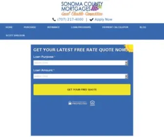 Sonomacountymortgages.com(Sonoma County Mortgages) Screenshot