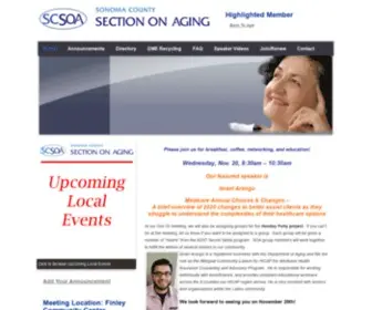 Sonomacountysoa.org(Sonoma County Section on Aging) Screenshot