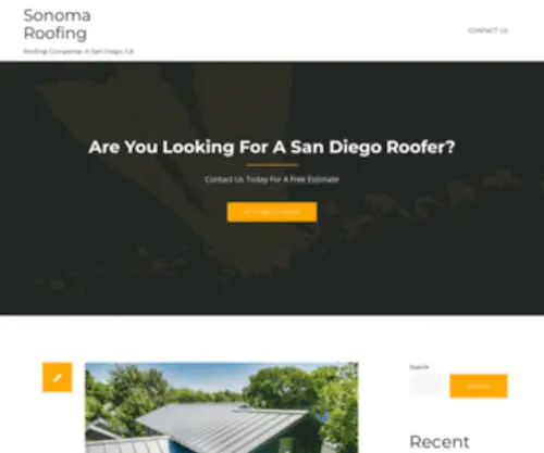 Sonomadiscoveries.com(Sonoma Roofing) Screenshot