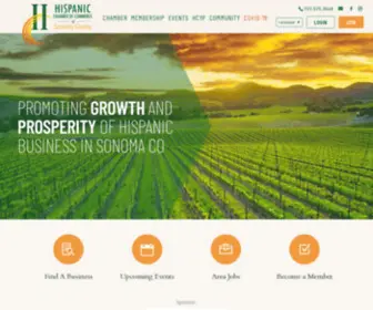 Sonomahispanicchamber.org(Hispanic Chamber of Commerce of Sonoma County) Screenshot