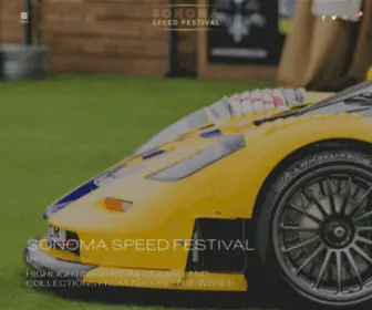 Sonomaspeedfestival.com(A Luxury Motorsports Festival) Screenshot