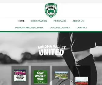 Sonomavalleyunited.org(TeamSnap Template Sites site) Screenshot