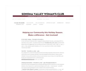 Sonomavalleywomansclub.org(Sonoma Valley Woman's Club) Screenshot