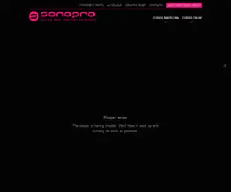Sonoprobarcelona.com(Sonopro) Screenshot