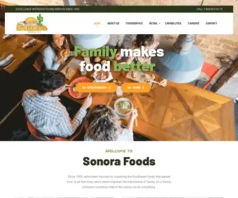 Sonorafoods.com(The premium tortilla company) Screenshot