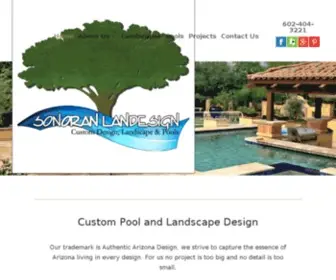 Sonoranlandesign.com(Sonoran Landesign Arizona) Screenshot