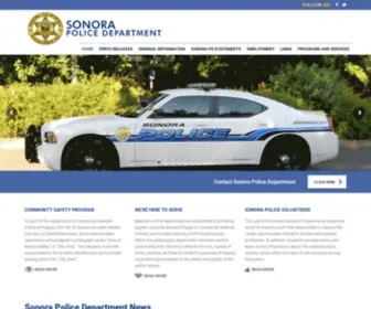 Sonorapd.com(Serving the Community of Sonora) Screenshot