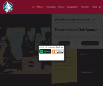 Sonoratoastmasters.org(Toastmasters Club Sonora) Screenshot