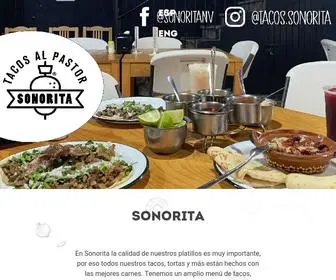 Sonorita.com.mx(Tacos, Tortas, Gringas y más) Screenshot