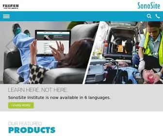 Sonosite.com(Portable, Point-of-Care Ultrasound) Screenshot