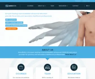 Sonoskills.com(MSK Ultrasound Courses for Healthcare Professionals) Screenshot