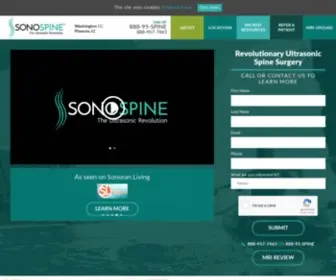 Sonospinesurgery.com(Sonospine) Screenshot