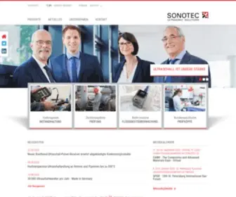 Sonotec.de(SONOTEC – Ihr Spezialist für Ultraschallmesstechnik) Screenshot