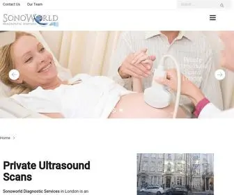 SonoWorld.co.uk(Private Ultrasound Clinic) Screenshot