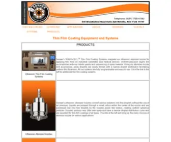 Sonozap.com(Sonaer Thin Film Coatings) Screenshot