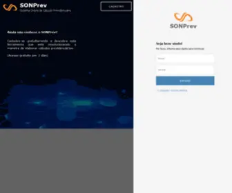 Sonprev.com.br(Sistema Online de Cálculo Previdenciário) Screenshot