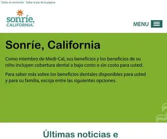 Sonriecalifornia.org(Sonríe California) Screenshot