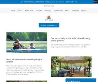 Sonsisland.com(Lakeside Cabana Rentals) Screenshot