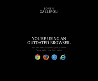 Sonsofgallipoli.com(Sons of Gallipoli) Screenshot