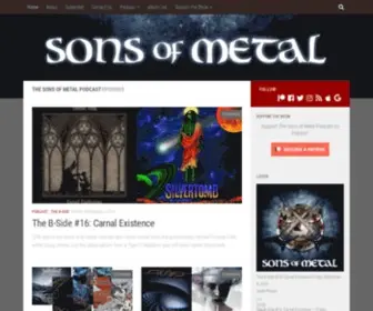 Sonsofmetalpodcast.com(The Sons of Metal Podcast) Screenshot