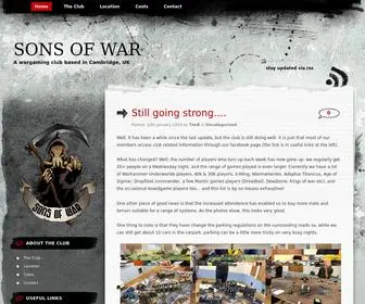 Sonsofwar.org.uk(Sons of War) Screenshot