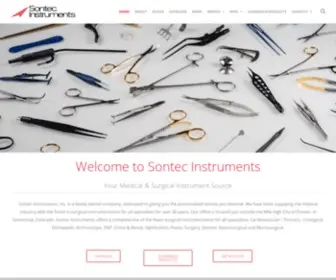 Sontecinstruments.com(Surgical Instruments in Denver Colorado) Screenshot