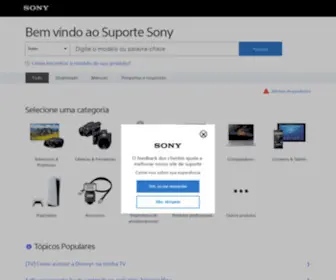 Sony.com.br(Sony Brasil) Screenshot