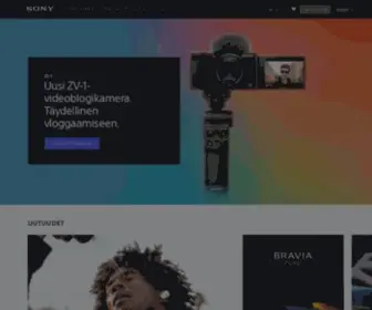 Sony.fi(Sony Suomi) Screenshot