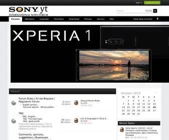 Sony.yt(International Sony forum) Screenshot