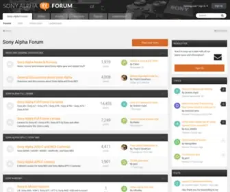 Sonyalphaforum.com(Sony Alpha Forum) Screenshot