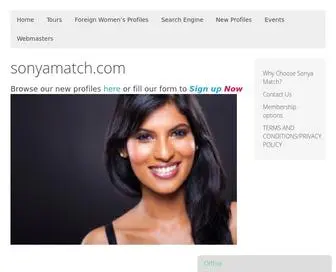 Sonyamatch.com(Web hosting) Screenshot