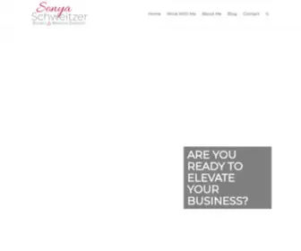 Sonyaschweitzer.com(Sonya Schweitzer Business & Marketing Strategist) Screenshot