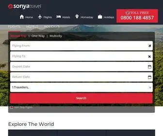 Sonyatravel.co.uk(Sonya Travel) Screenshot