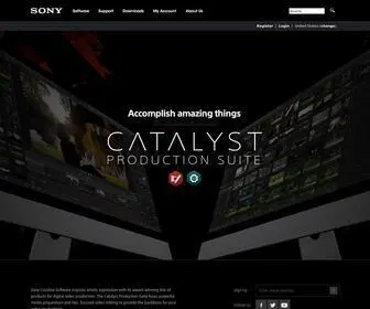 Sonycreativesoftware.com(Sony Creative Software professional audio editing &amp; video editing software) Screenshot