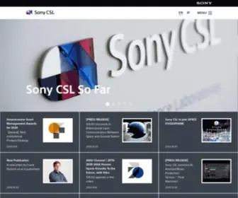 Sonycsl.co.jp(Sony Computer Science Laboratories) Screenshot