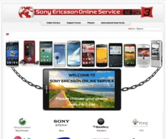 Sonyericsson-Service.com(Sony Ericsson Online Service) Screenshot