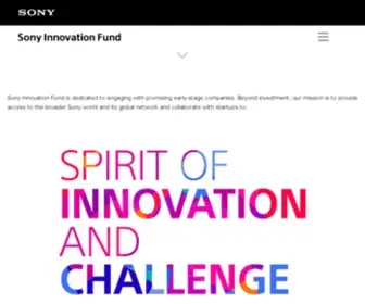 Sonyinnovationfund.com(Sony Innovation Fund) Screenshot