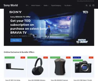 Sonyworld.ae(Sony World) Screenshot