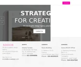 Soocadesign.com(Branding Graphic Design Agency Indonesia Jakarta Surabaya) Screenshot