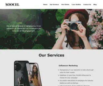 Soocel.com(Influencer Marketing) Screenshot