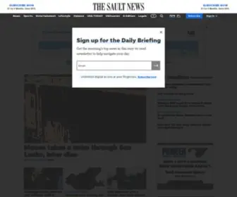 Sooeveningnews.com(Sault Ste) Screenshot