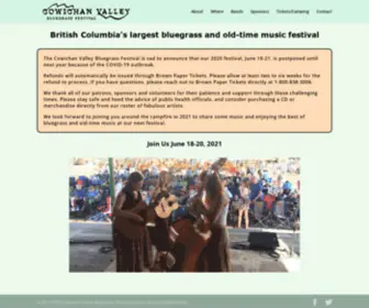 Sookebluegrass.com(Cowichan Valley Bluegrass Festival) Screenshot