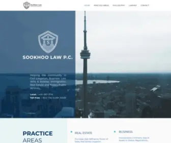 Sookhoolaw.com(Sookhoo Law Professional Corporation) Screenshot