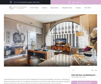 Soolinebldgcityapts.com(Downtown Apartments for Rent in Minneapolis) Screenshot