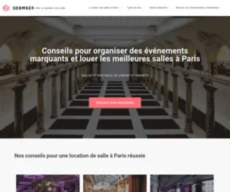 Soomeet.com(Trouvez facilement parmi plus de 2000 lieux à Paris la meilleure salle pour votre événement) Screenshot