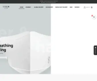 Soomlab-Korea.com(Soomlab is a korea filter facemask brand. This site) Screenshot