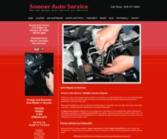 Soonerautoservice.com(Sooner Auto Shop Norman OK) Screenshot