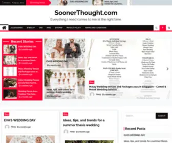 Soonerthought.com(Everything I need comes to me at the right time) Screenshot