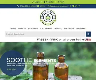 Sootheelements.com(Buy CBD Online) Screenshot