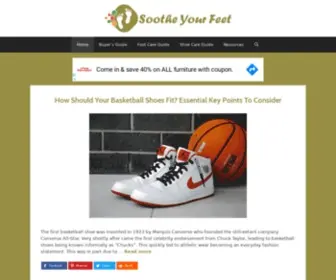 Sootheyourfeet.com(Choose The Right Footwear And Keep Your Feet Healthy) Screenshot